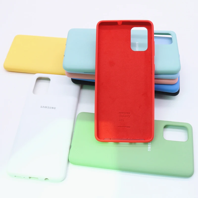 Чехол для Samsung Galaxy A51 ультратонкий силиконовый чехол из жидкого тпу телефона A71 SM