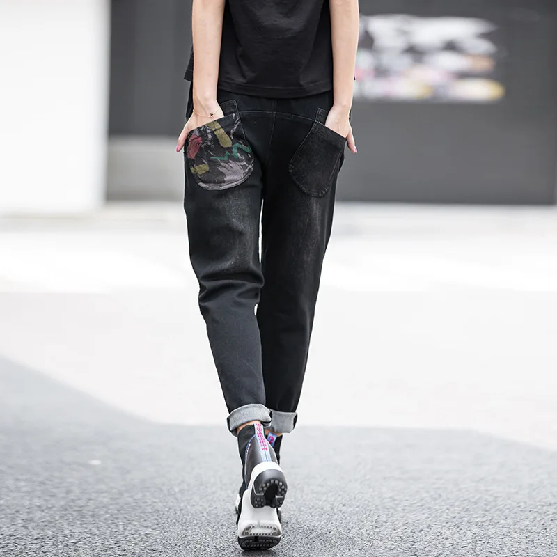 Max LuLu 2019 модные корейские женские винтажные Лоскутные Джинсовые брюки Роскошные