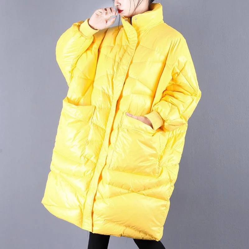 Зимняя новая модная брендовая стильная теплая куртка на белом утином пуху