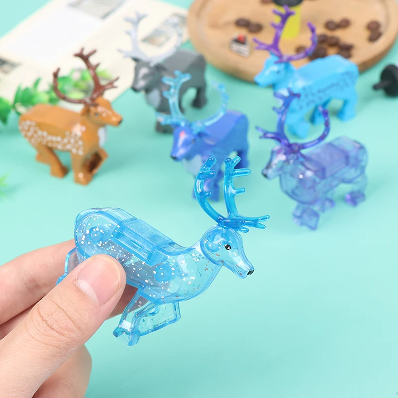 

1PC Douro Mainland The Soul of Neon Clothes Deer Fantasy Starry Sky Deer Mini Bricks Building Blocks Assembled Model Toy X0319