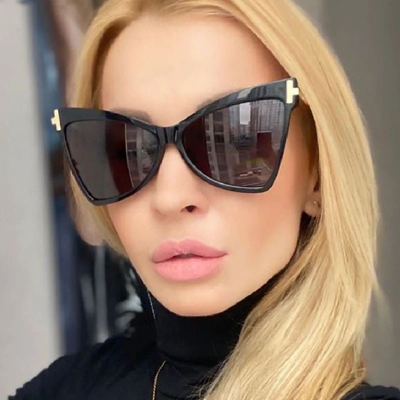 

Солнцезащитные очки «кошачий глаз» в стиле ретро для мужчин и женщин, модные очки с защитой UV400, винтажные очки 50019