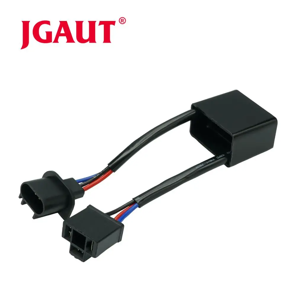 JGAUT Decoder For Jeep Wrangler Rubicon 2Pcs H13 to H4 Adapter Headlight Canbus Conversion Cable Wire Connector | Автомобили и