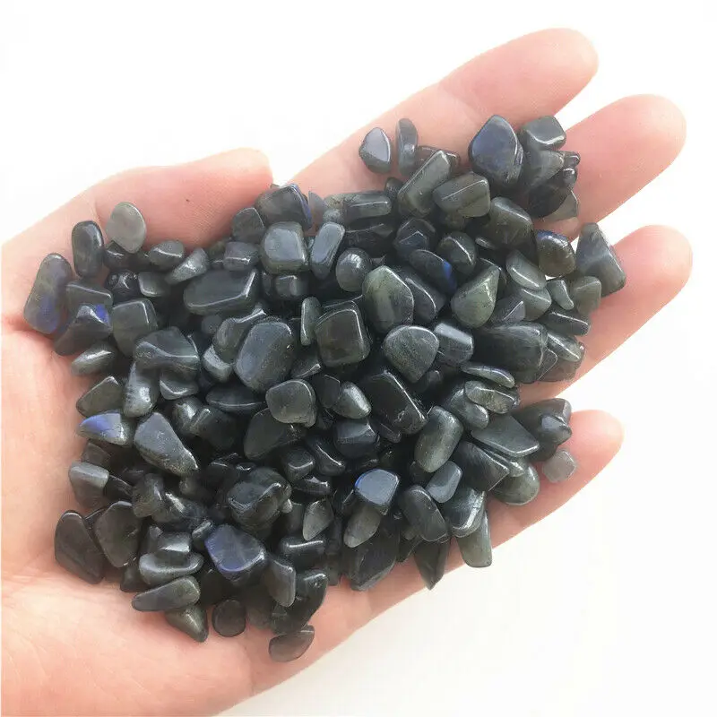 5 7 мм натуральный кристалл лабрадорит серый лунный камень гравия Рок Кварц