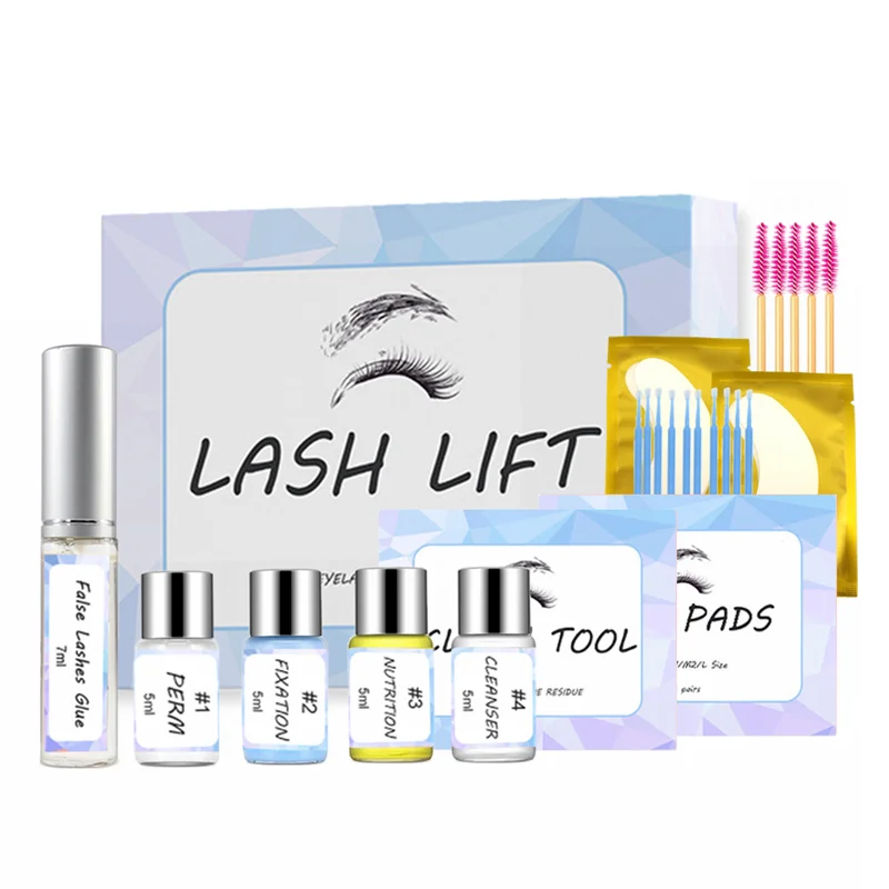 

Eyelash Lift Kit Salon Home Lash Lifting Set Eyelashes Curling Tools Lashes Perming Tools Kit Free Eye Pads And Brushes