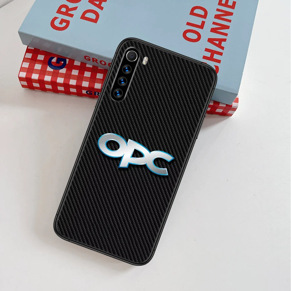

Opel Sport Car Cool Phone Case For Xiaomi Redmi Note 7 8 8T 9 9S 4X 7 7A 9A K30 Pro Ultra black Cell Painting Bumper Trend Etui