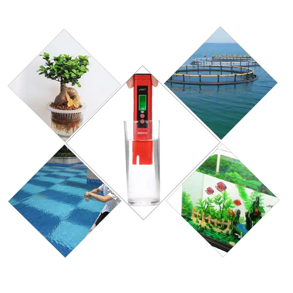 

KKmoon Professional & Power-saving pH-007 Pen-Type pH Meter High Precision with Automatic Temperature Compensation ATC Function