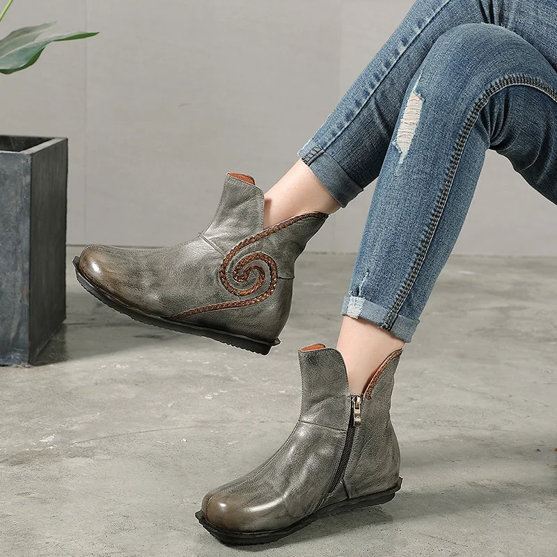 

Женские ботинки на плоской подошве в английском стиле HUIZUMEI, Ботинки Martin в стиле ретро, Осень-зима 2019