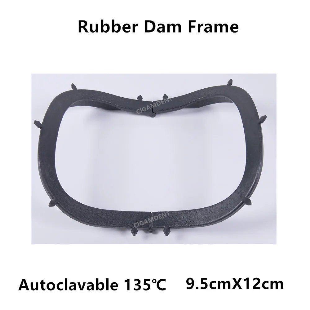 

2Pc Dental Instruments Endo Dam Punch Frame Rubber Dam Sheets Holder Carbon Fiber Autoclavable Black