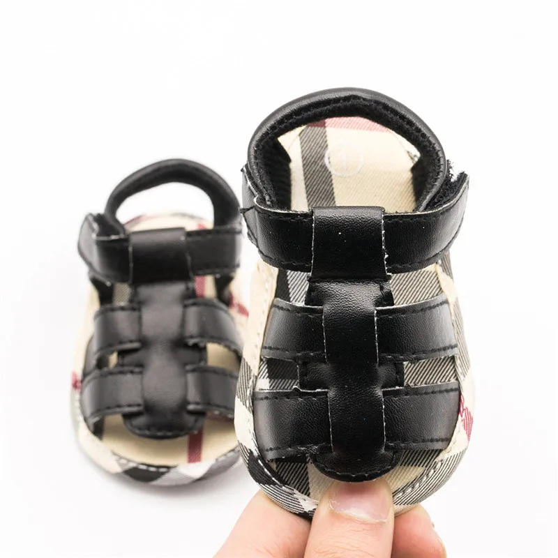 Мягкая подошва лето 2020 кожаная детская обувь Нескользящие дышащие сандалии для