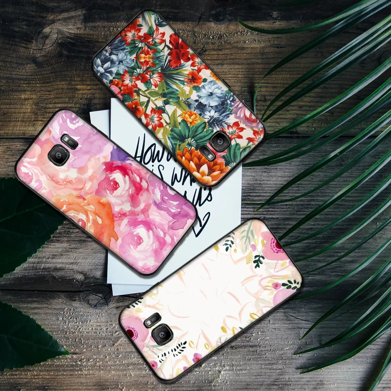Мягкий силиконовый чехол для телефона samsung S6 S7 Edge S8 S9 S10 PLUS NOTE 8 9 M10 20 30 задняя крышка