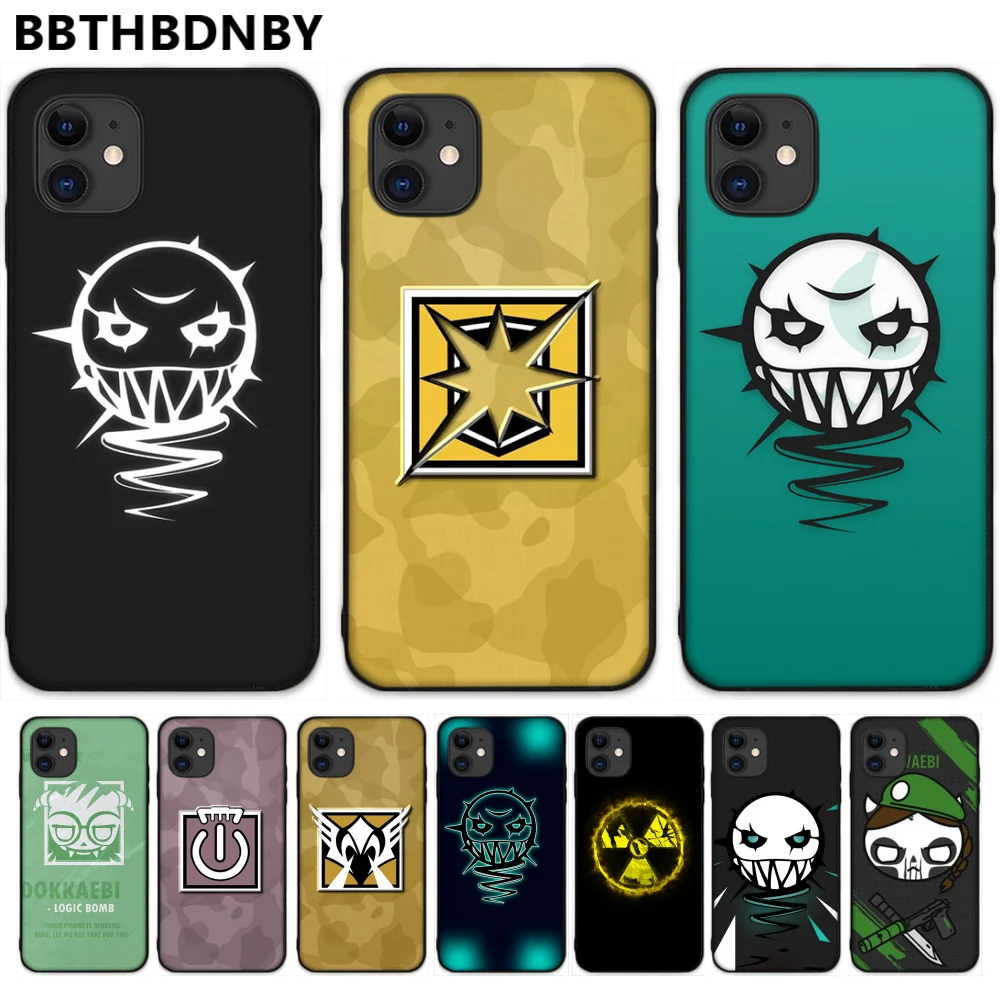 Чехол для мобильного телефона Rainbow Six осада череп черный мягкий чехол iphone 5 5S SE 5C 6 6S