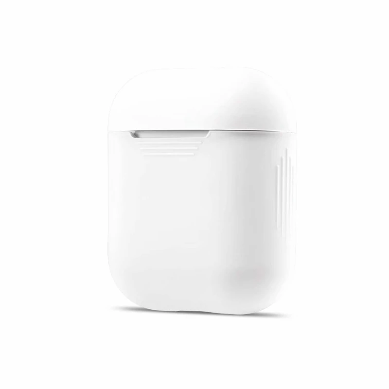 Цвет Мягкая силиконовая гарнитура чехол для AirPods 1/2 зарядка наушников с откидной крышкой