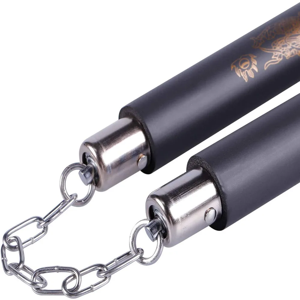 Для начинающих тхэквондо Боевые искусства Пена Nunchaku Nunchucks Губка Stick Цепочка