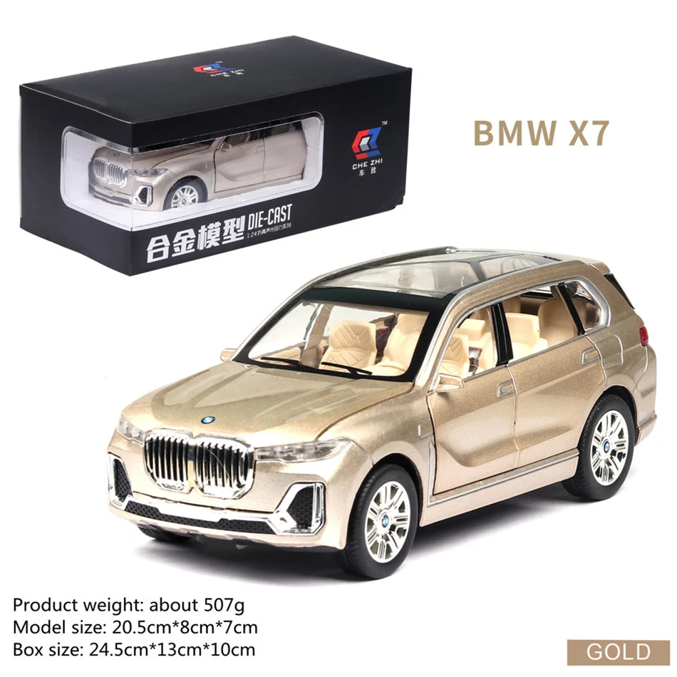 

Car model 1/24 X7 pull back car 6 door sound cars toys alloy diecasts toy vehicles 1:24 Simulation children's educational gifts