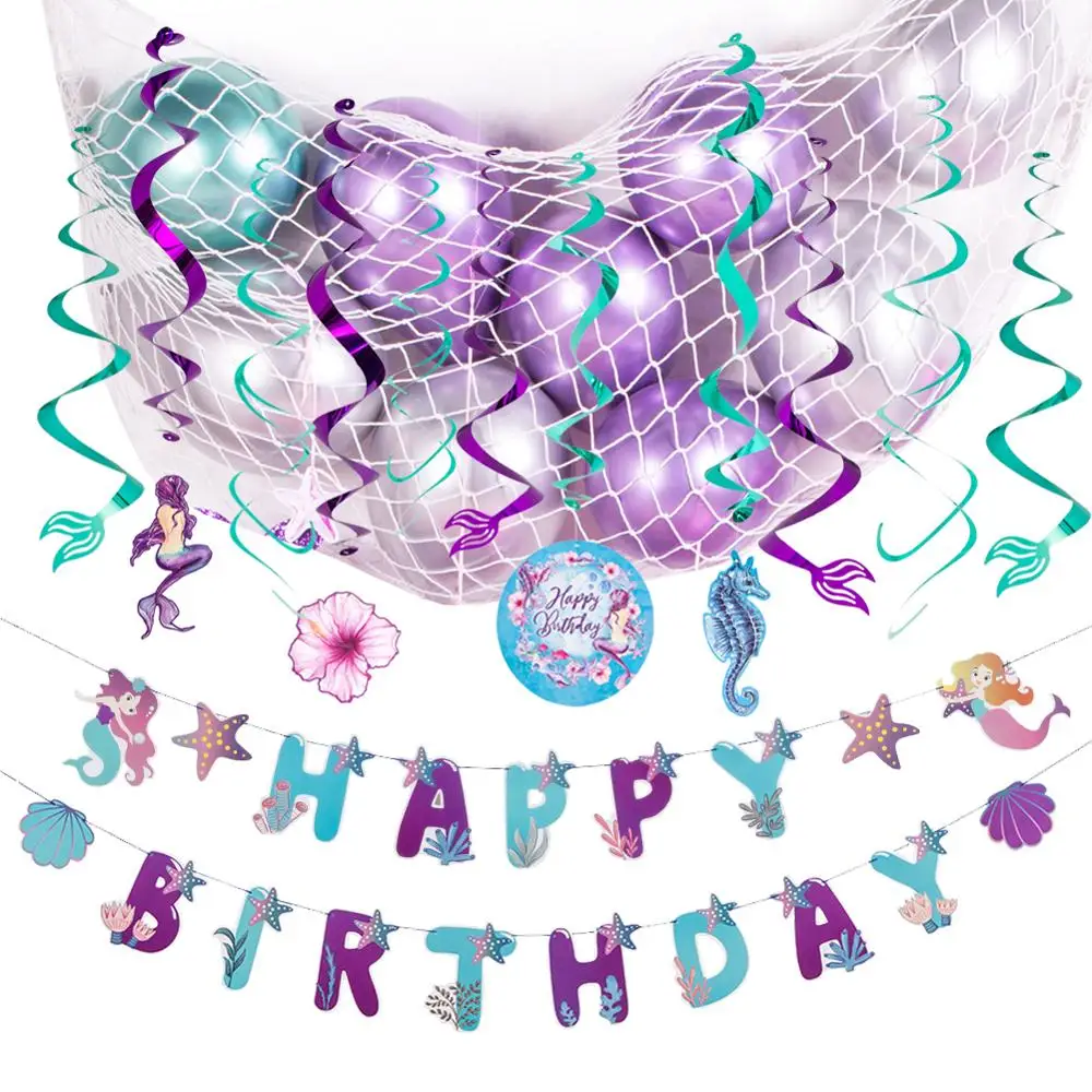 Латексные воздушные шары русалка украшение для вечеринки в честь Дня