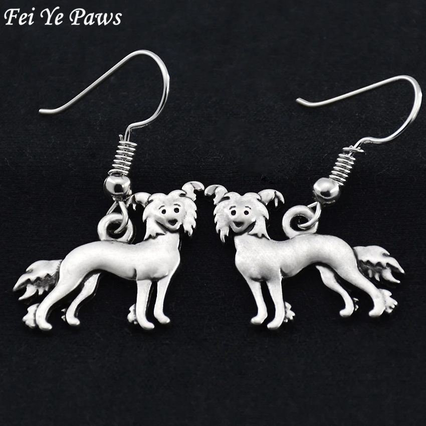 Китайские серьги капельки Fei Ye в форме лап большие длинные для женщин модные