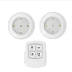 Светодиодный ночсветильник с беспроводным дистанционным управлением, суперъяркий COB светсветильник льник для шкафа с регулируемой яркостью, лампа для гардероба, дома, спальни, чулана, 3 Вт