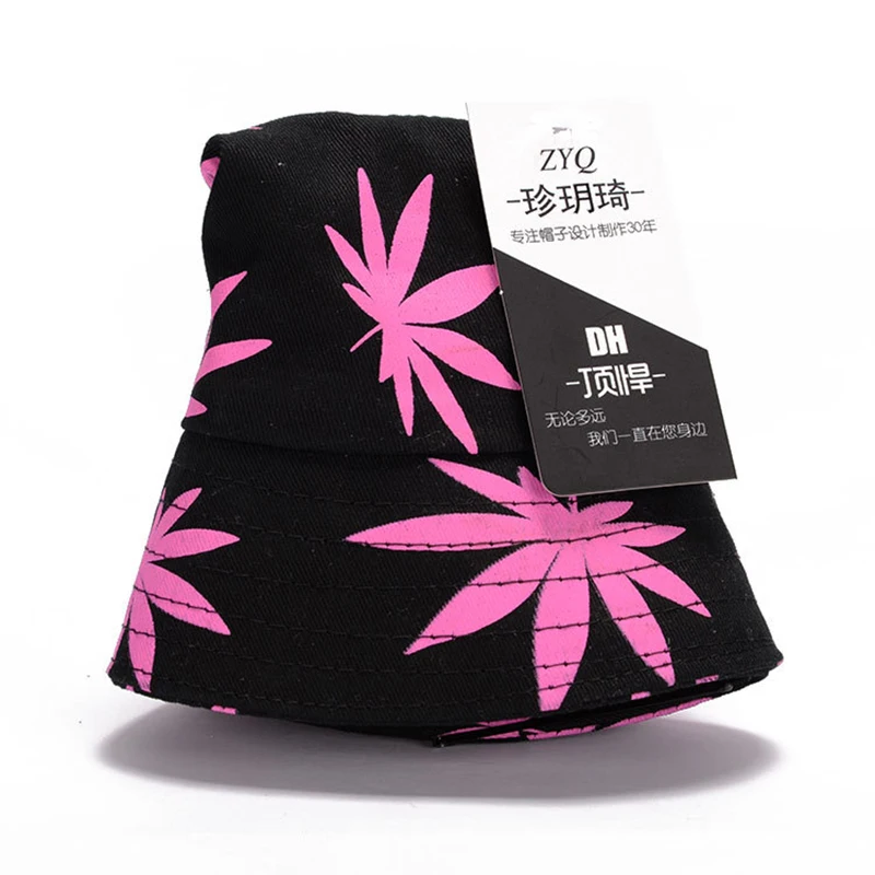 

Fashion Hats Original Sufeng Fisherman Cap Men and Women Cotton Graffiti Colored Maple Leaf Basin Cap Street Sun Protection Cap