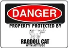 Crysss Предупреждение ждающий знак Ragdoll, только для парковки кошек, дорожный знак, деловой знак 8x12 дюймов, алюминиевый металлический знак