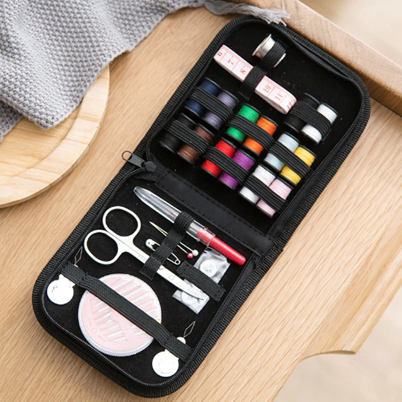 27 шт./компл. портативный дорожный набор для шитья в шкатулке шитье нитками