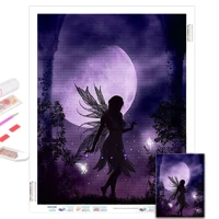 5d diy diamond painting butterfly fairy picture of rhinestones full drill diamond embroidery moon home decor wall art