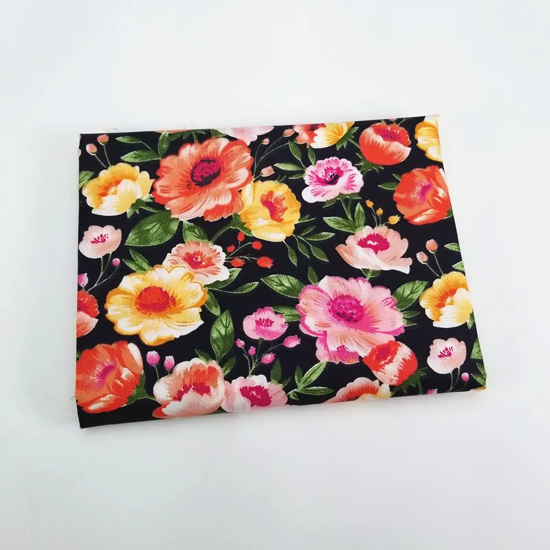 50x40cm flower Цветочный хлопок простыня ткань детская ткань для DIY ручной работы Домашний декор материал для стеганых изделий дешевые ткани для лоскутного шитья - Цвет: 50x40cm flower