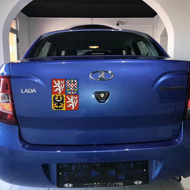 Tri Mishki WCS692 герб Чешская Республика автомобильные стикеры цветные Переводные