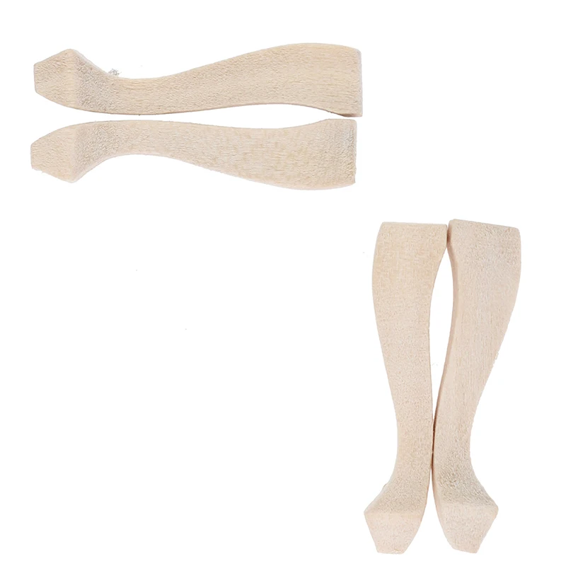 

4 Pieces Set Wooden Table Legs For 1/12 Dollhouse Miniature Decoration DIY Making Accessory