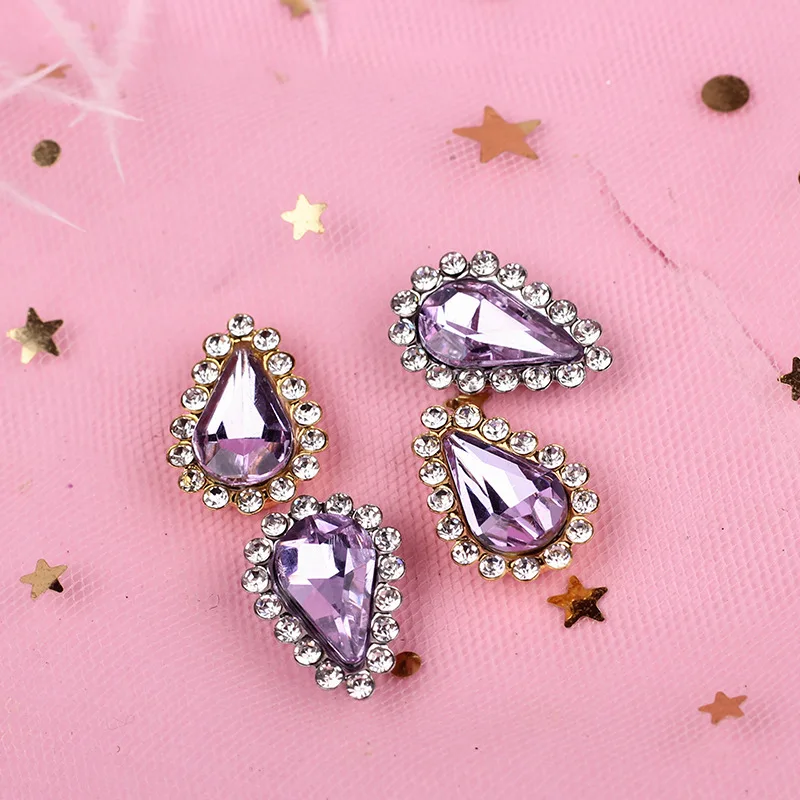 Стеклянные капли воды ZOTOONE золотистые/белые дна зернистость стразы сделай сам