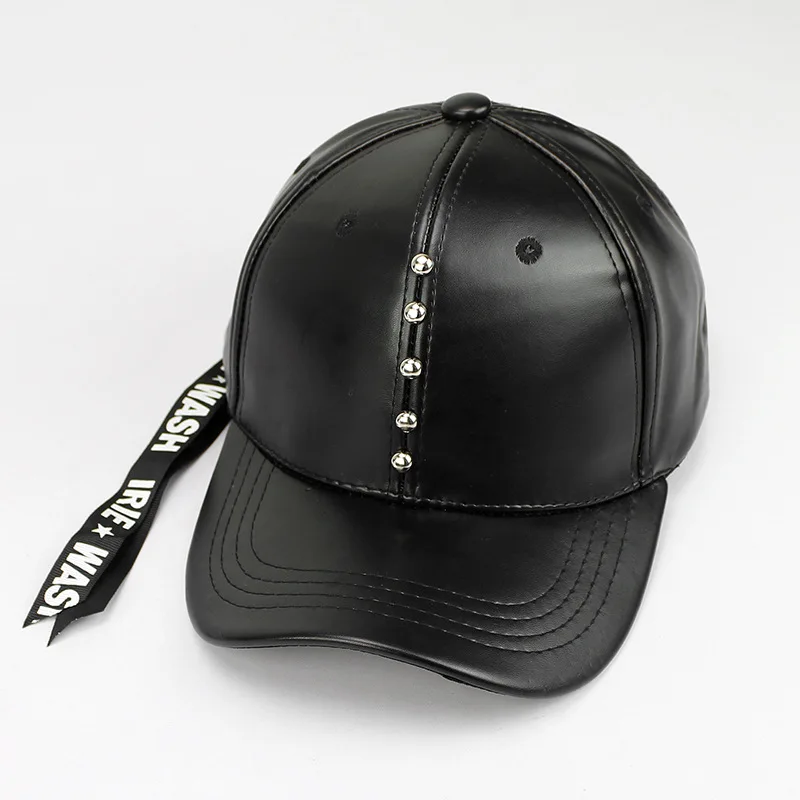 New High Quality spring woman Cap PU Leather Baseball Cap Men Snapback Hat Casquette Gorras Para Hombre Mens Trucker couple Cap