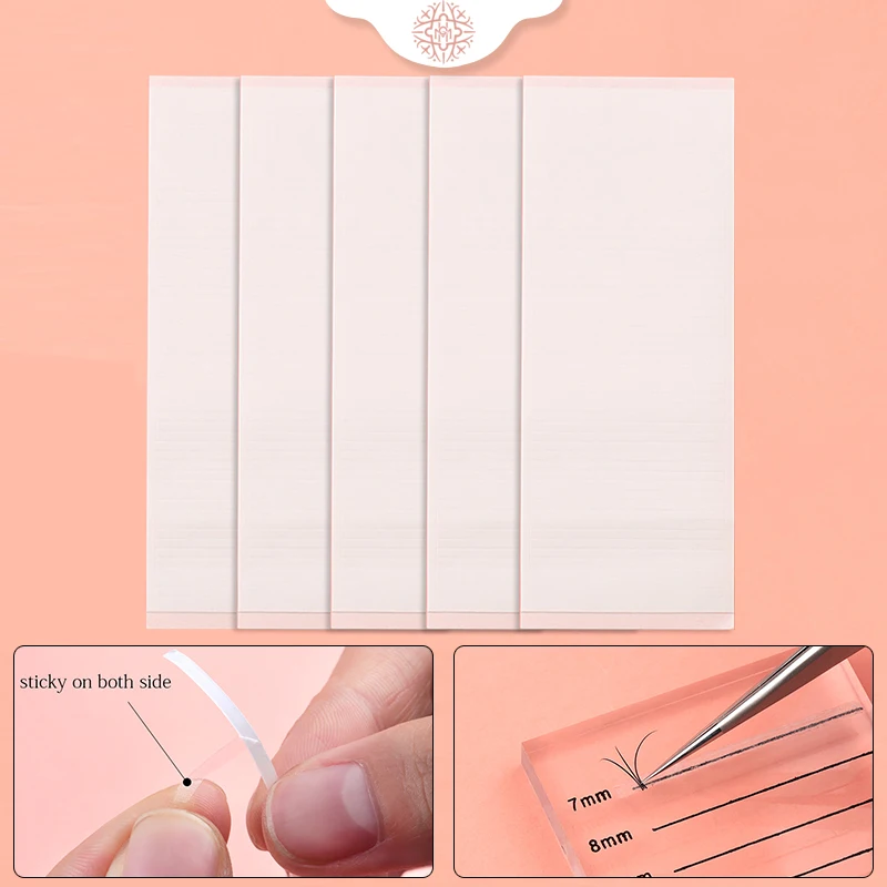 

New Eyelash Storage Sticky Strip Eyelash Extension Supplies For False Lashes Grafting Display Stand Glue Tray Makeup Tools