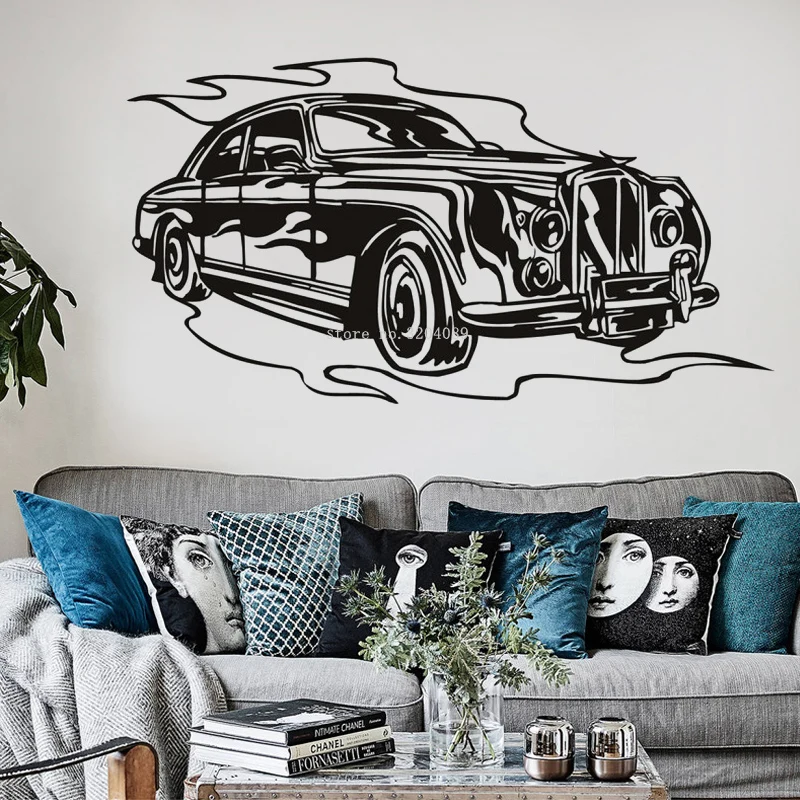 Hot Rod автомобилей транспортных средств стены Стикеры автомобильные вентиляторы