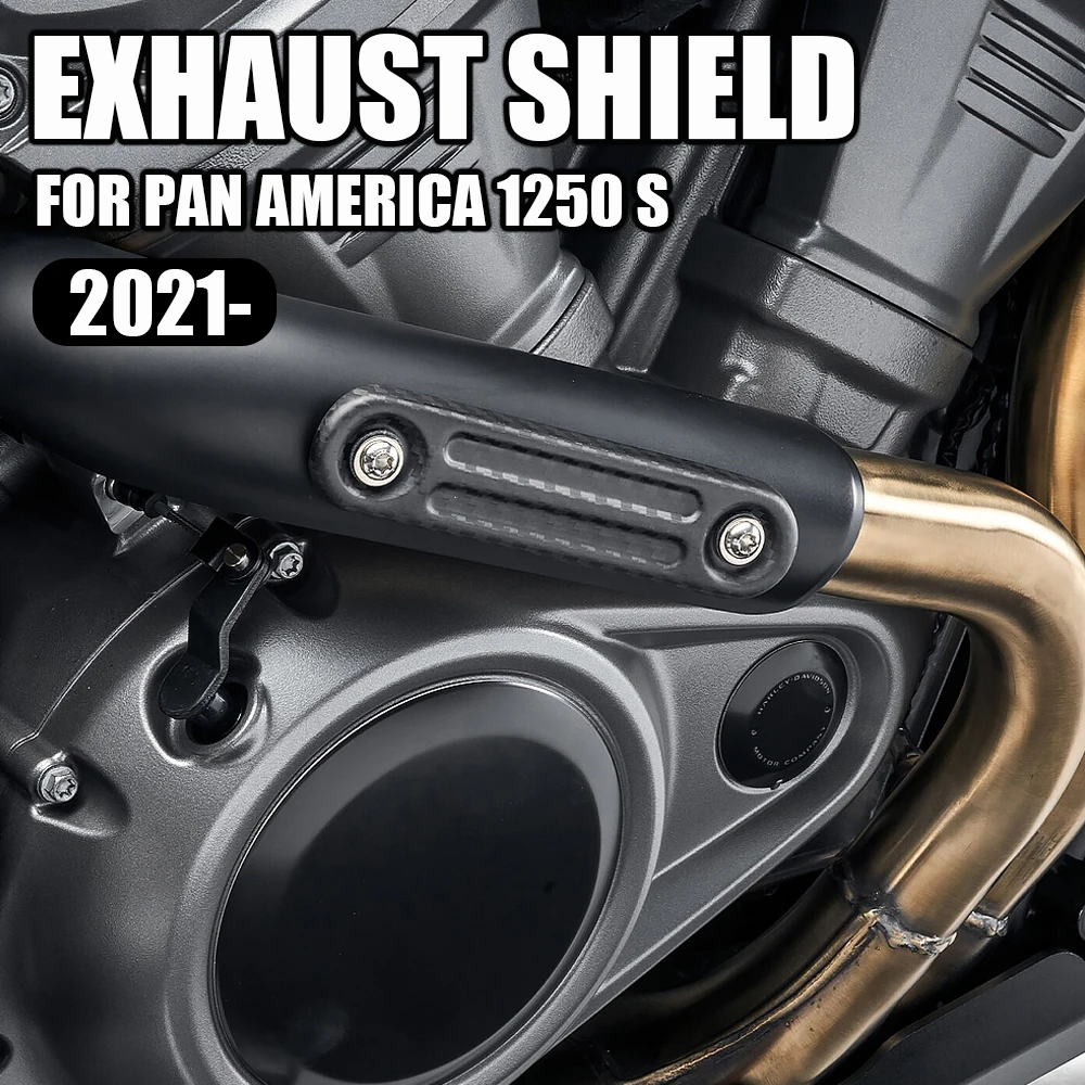 

For Pan Am 1250 S PA1250 S PANAMERICA1250 2021 New Fiber Motorcycle Accessories Exhaust Hood Insert Protective Cover Guard