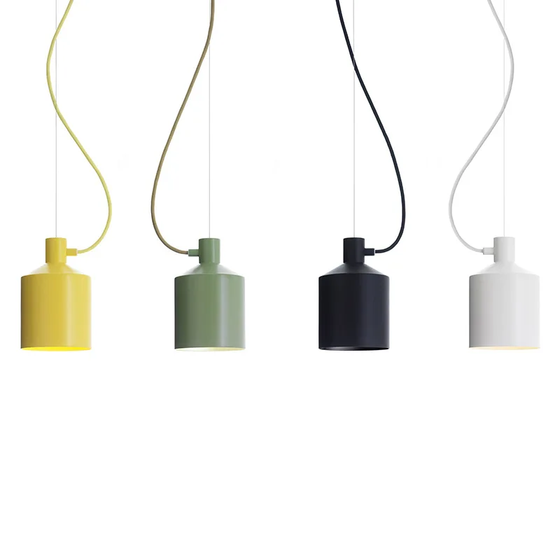 

Nordic Modern Restaurant Aluminum Pendant Lamp Simple Bedroom Study Bar Cafe Light Living Room Decoration Lamp Free Shipping