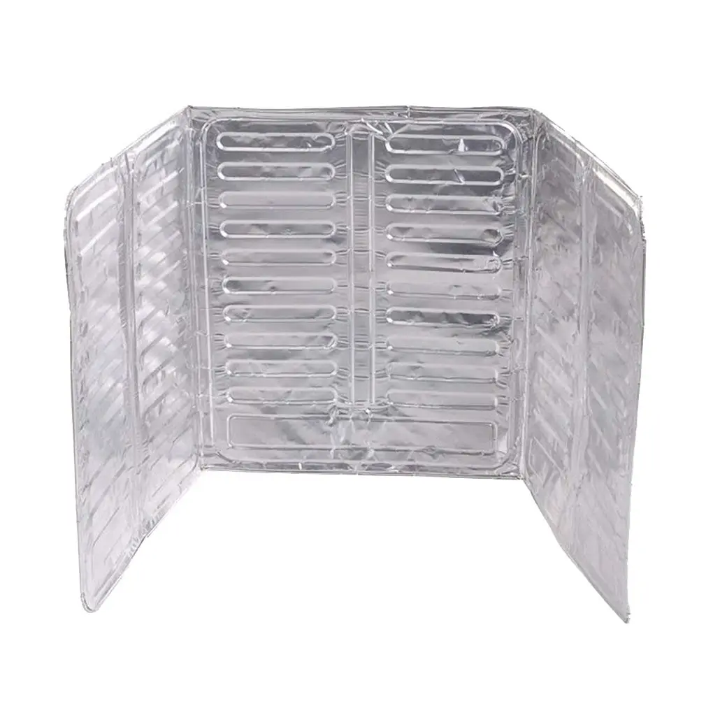 Новая портативная 3-сторонняя защита от брызг масла алюминиевая фольга для плиты