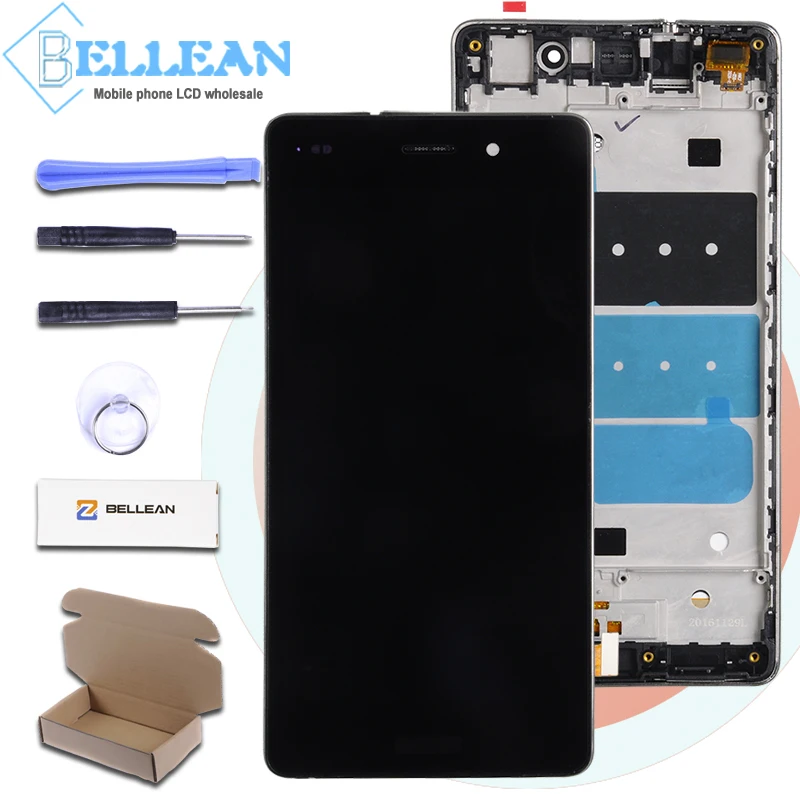 Catteny P8 Lite Lcd для huawei P8 Lite дисплей ALE-L21 Lcd кодирующий преобразователь сенсорного экрана в сборе 1 шт.+ Инструменты