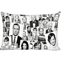 rectangle pillow cases hot sale best nice high quality mad men tv series pillow cover home textiles decorative pillowcase custom