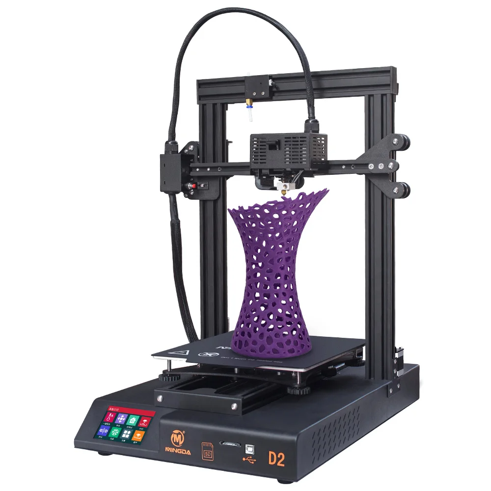 230x230x260mm MINGDA D2 3D Printer Touch Screen Print with proximal extruder Kit | Компьютеры и офис
