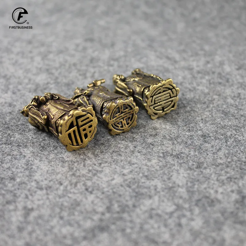 Статуэтка Будды из чистой меди Античная бронзовая статуэтка Призрака с 3 богами