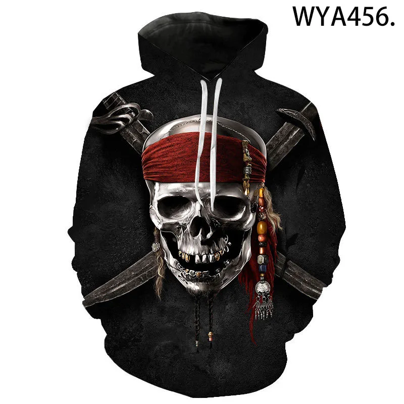 

3D Printed Hoodies Pullovers Pirates Movie Men Women Children Streetwear Sweatshirts Boy Girl Kids Long Sleeve Tops
