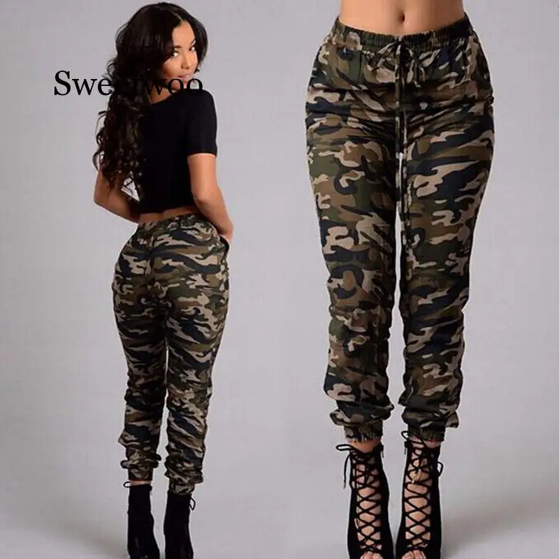 

HIP POP New Ripped Jeans For Women Plus Size Women Trousers Camouflage Printed Leggings Women Jeans Button Sexy Leggings Woman