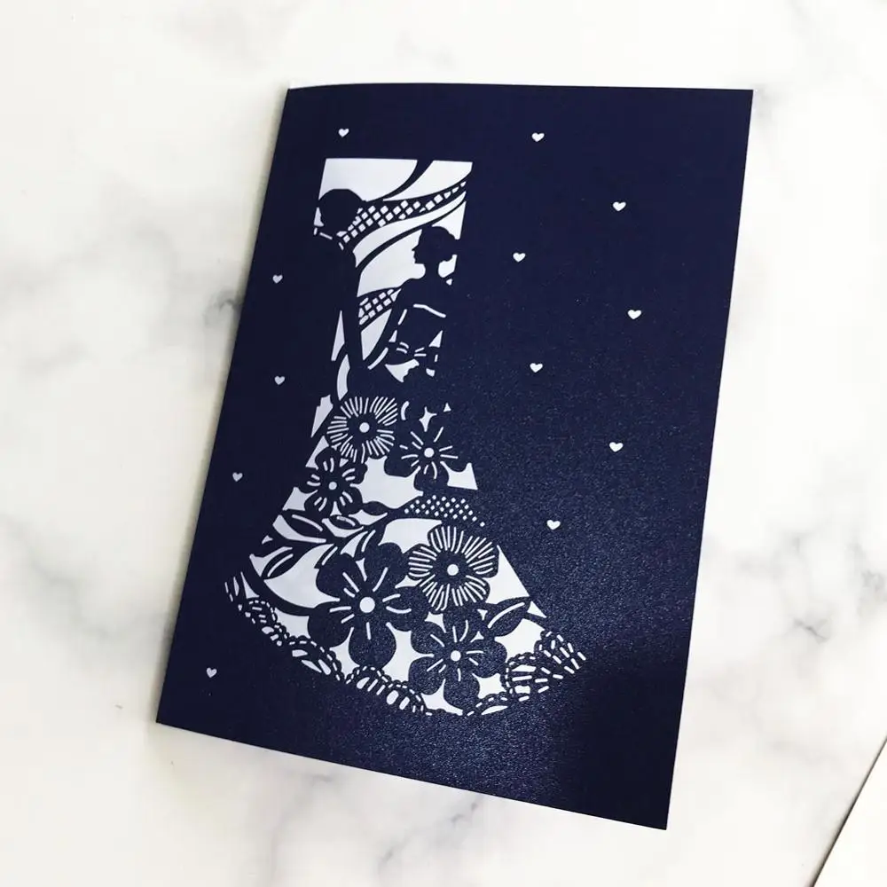 Романтические свадебные приглашения 20 шт./лот открытка для грандиозного события