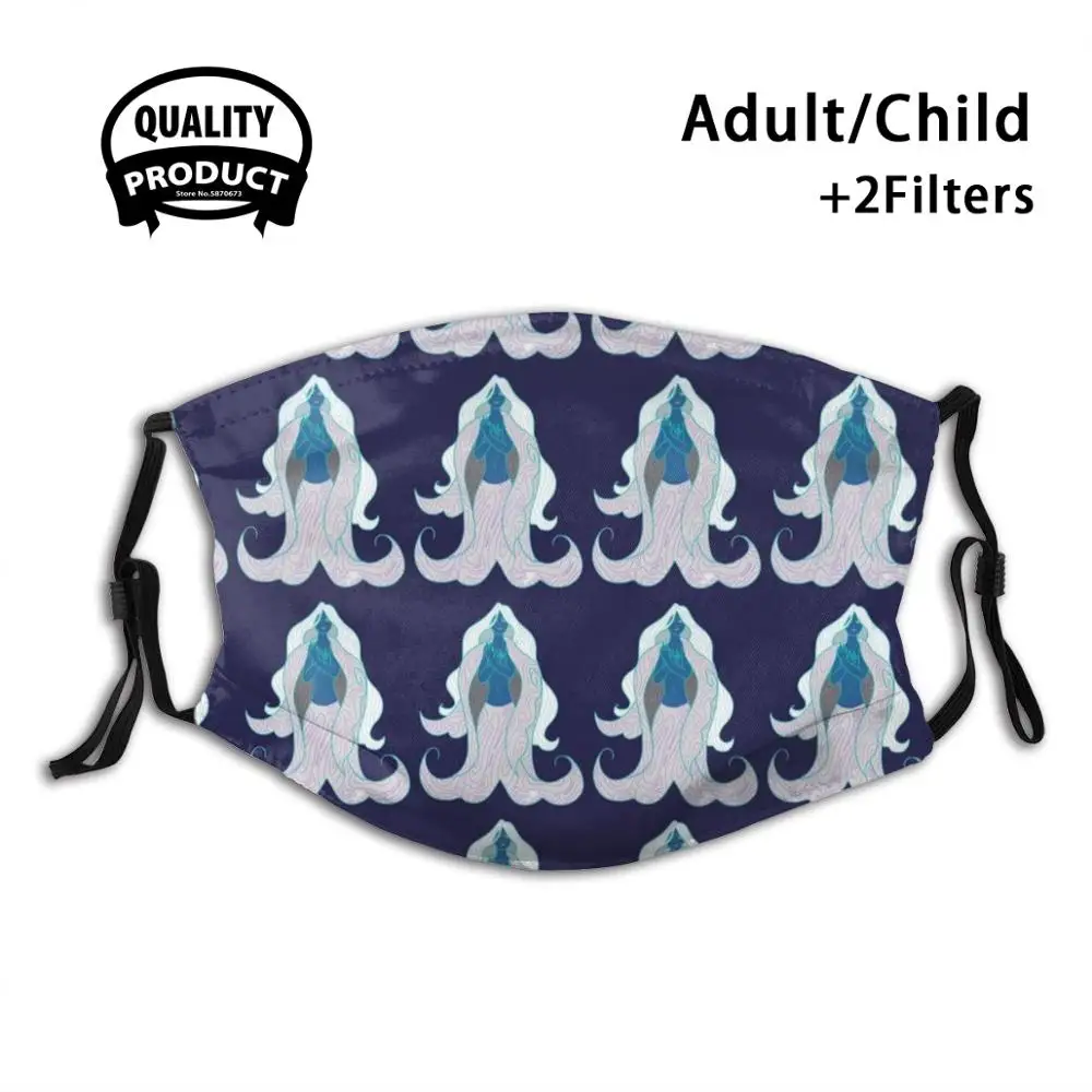 

Многоразовая маска для рта Selkie-Ice, моющаяся маска для лица с фильтром, пылезащитные маски, натуральная ирландская маска для селки, Сказочная ...