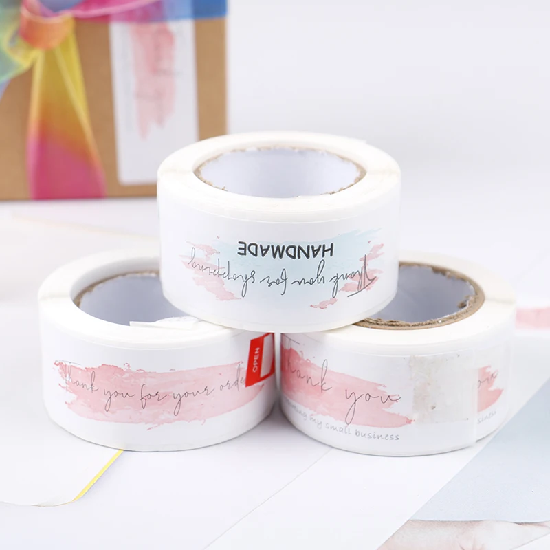 

«Спасибо за заказ», посылка ные наклейки для упаковки, канцелярские наклейки