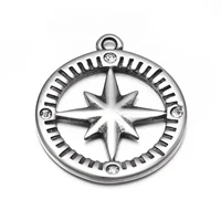 stainless steel star pendant polished 1 5mm hole bracelet charms necklace pendants for diy jewelry making accessories