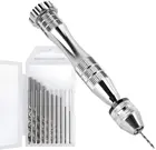 Прецизионная ручная дрель, полимерная глина, инструменты для эпоксидной смолы, пластик, деревянный Дырокол отверстий, набор инструментов для изготовления ювелирных изделий, брелок, подвеска