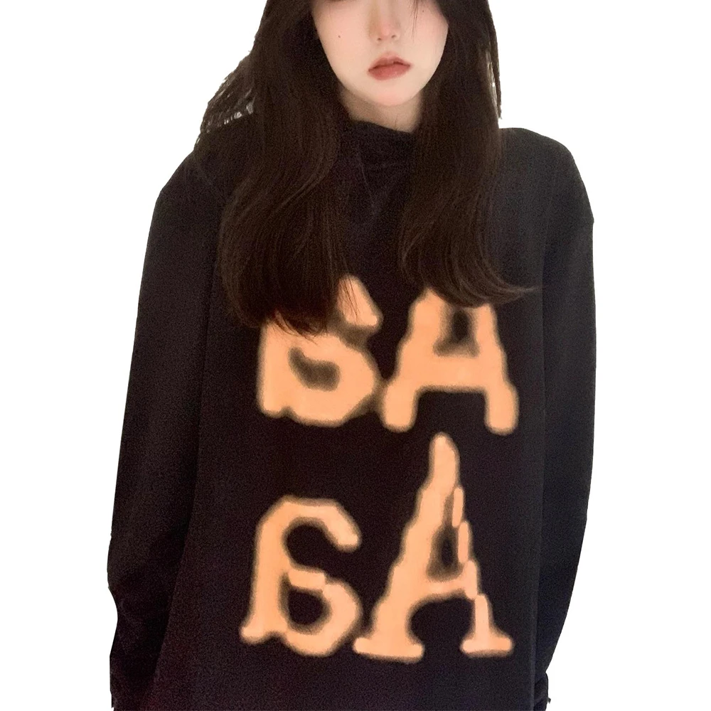 

Женская блузка с надписью, с круглым вырезом