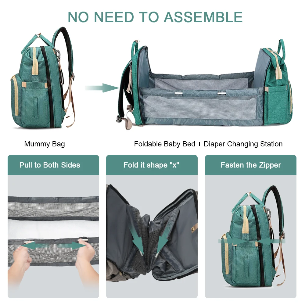 

Portable Bassinet For Baby Foldable Baby Bed Sleeping Bag Travel Indoor Bed Backpack Bed Breathable Infant Sleeping Basket