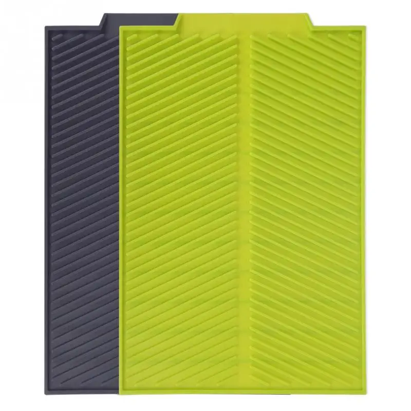 Прямоугольный силиконовый дренажный коврик термостойкий нескользящий для сушки