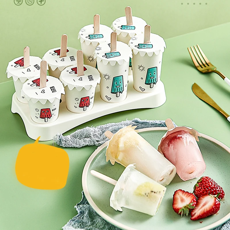 Форма для мороженого Бытовая коробка пищевого льда одноразовая форма контейнер